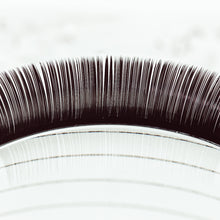 Load image into Gallery viewer, Volume Style Eyelash Extensions on Lash Tile, Extreme Closeup
